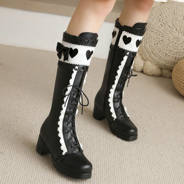 agodor-warm-lolita-knee-high-boots-white-platform-chunky-heel-cosplay-boots-women-winter-long-boots-lace-up-women-boots