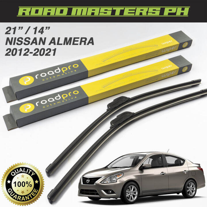 ROADPRO Ultra Flexible Wiper Blade Front Pair for NISSAN ALMERA 2012
