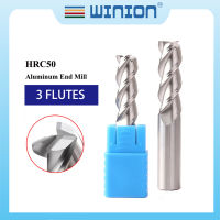 WINION HRC50ตัดกัดสำหรับอลูมิเนียมเราเตอร์บิตทังสเตนเหล็ก End Mill คาร์ไบด์เครื่อง Cnc เครื่องมือกัด3ขลุ่ย1มิลลิเมตร2มิลลิเมตร3มิลลิเมตร4มิลลิเมตร6มิลลิเมตร8มิลลิเมตร10มิลลิเมตร12มิลลิเมตร