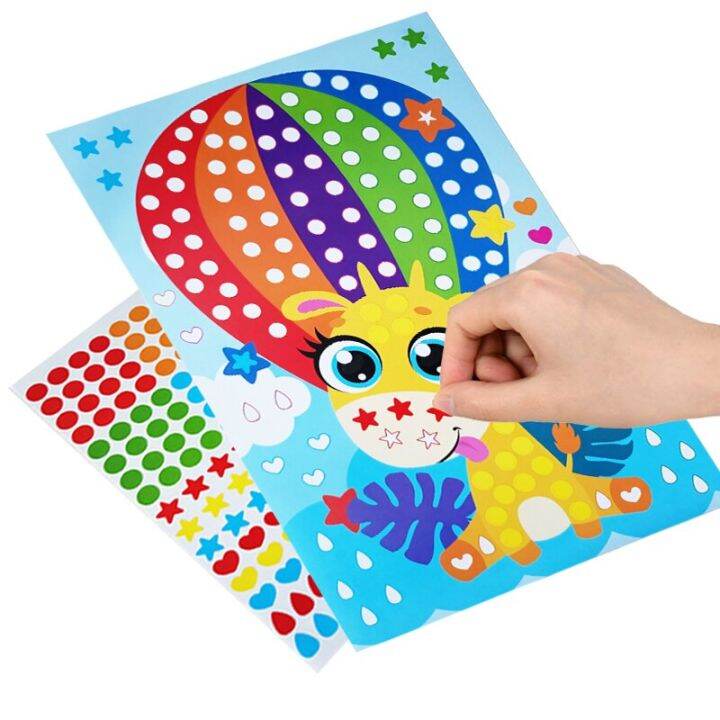 diy-colorful-dot-mosaic-puzzle-stickers-cartoon-animal-primary-learning-creative-educational-toys-for-children-kids-games-gift