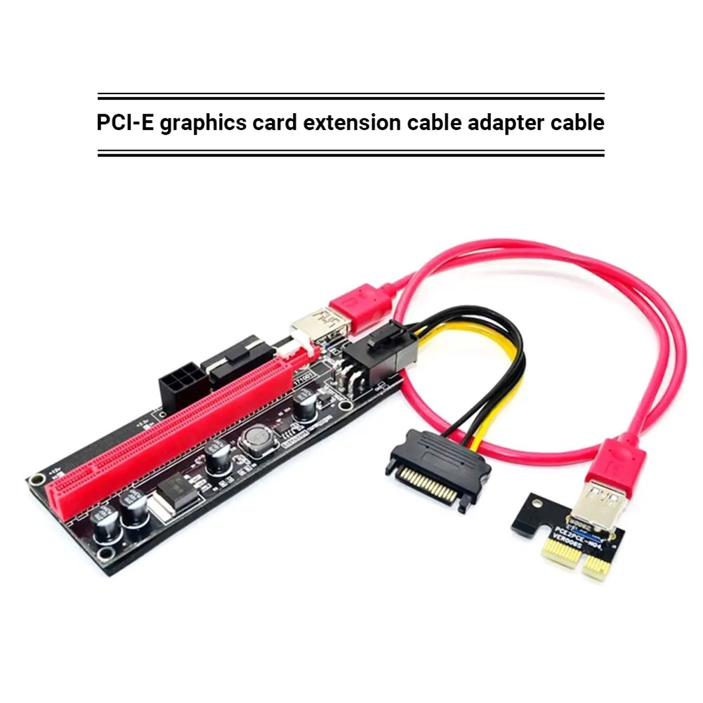 Thẻ Riser PCI Express Cáp USB  Bộ Chuyển Đổi PCI-E 1X Sang 16X Để Khai  Thác GPU 