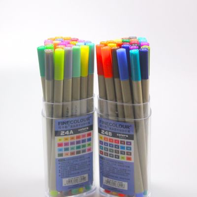 Finecolour EF300 Sketch Colored Liner 0.3mm 48 Colors Good Quality Hand-Painted Needle Art Markers Pen with Plastic Case