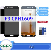 จอ LCD แบบดั้งเดิม OPPO F3สำหรับ CPH1609ขนาด5.5นิ้วอะไหล่ซ่อมโทรศัพท์ไม่ตายพิกเซลชุดประกอบดิจิไทเซอร์อะไหล่หน้าจอหน้าจอสัมผัส