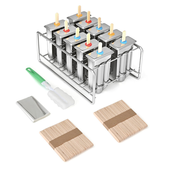 สแตนเลส-popsicle-ชั้นวางแม่พิมพ์-ice-lolly-แม่พิมพ์แช่แข็งไอศกรีมแท่ง-maker-ไอศกรีมโฮมเมดแม่พิมพ์ที่ใส่ไอศกรีม