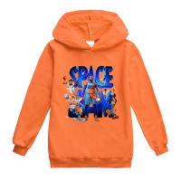 Space Jam เสื้อฮู้ดสำหรับเด็กผู้ชายเด็กผู้หญิง,เสื้อกันหนาวแขนยาวมีฮู้ดเสื้อฮู้ดสำหรับเด็กแสงแดดใส่สบายและอบอุ่นปี H1242A