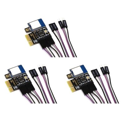 3X Tuya Wifi Computer Power Reset Switch PCIe Card for PC Destop Computer,APP Remote Control,Support Google,MINI Card