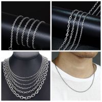 OKDEALS สร้อยโชคเกอร์คอปก Kalung Baja Tahan Karat โลหะสีเงิน