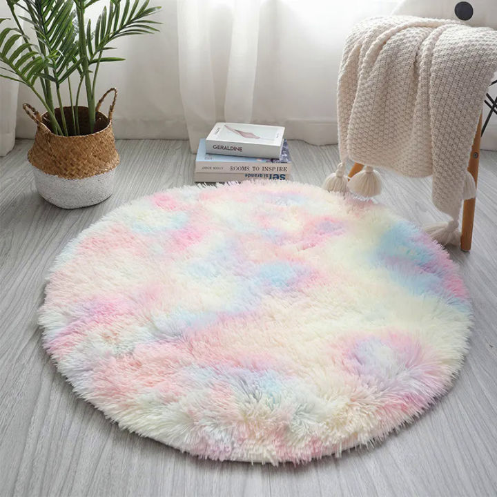 1pc Plush Carpet, Living Room Non-slip Mat, Home Rug, Room Tie