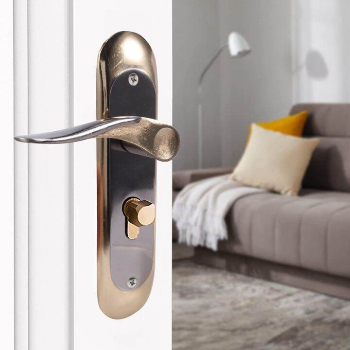 indoor-household-door-handle-for-home-with-security-lock-key-set-aluminum-alloy