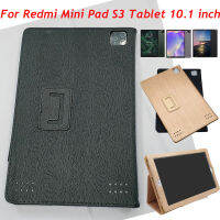 แท็บเล็ตพีซีเคสสำหรับ Realmi Mini Pad S3 10.1นิ้วเคสแท็บเล็ตแอนดรอยด์หนัง PU เคสพับได้ Casing Tablet สำหรับ Redmi S3เคสฝาครอบ10.1