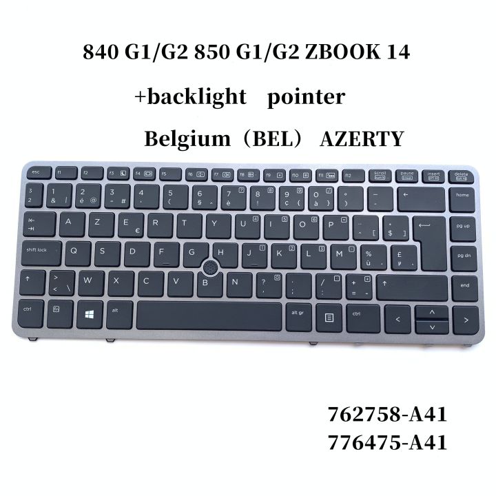คีย์บอร์ดแล็ปท็อปดั้งเดิมใหม่สำหรับ-hp-elitebook-840-g1-850-g1-850-g2-840-g2-740-745-g1-g2-zbook-14-ตัวชี้แสงไฟ