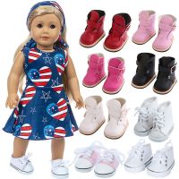 OUTMODED INTERSECT77OU5รองเท้าเด็กผ้าใบอเมริกา N Doll Bor N เสื้อผ้าเด็ก America N Boneka รองเท้าเสื้อผ้าตุ๊กตาอุปกรณ์เสื้อผ้าตุ๊กตา18นิ้วสำหรับ45เซนติเมตรตุ๊กตาสาว