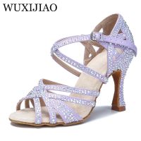 WUXIJIAO Ladies Fashion Party Ladies Sexy High Heels High Heels Latin Dance High Heels Breathable For Ballroom