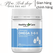 Chính hãng Úc Dầu cá Omega 3 6 9 Healthy Care 200 viên hỗ trợ chăm sóc sức