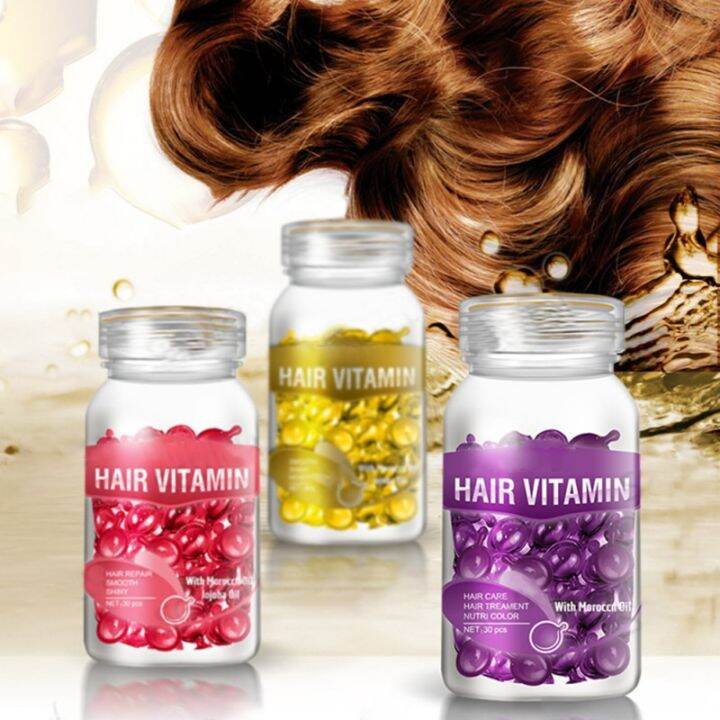 Hair Vitamin Keratin Complex Oil Capsule Hair Serum Moroccan Treatment 