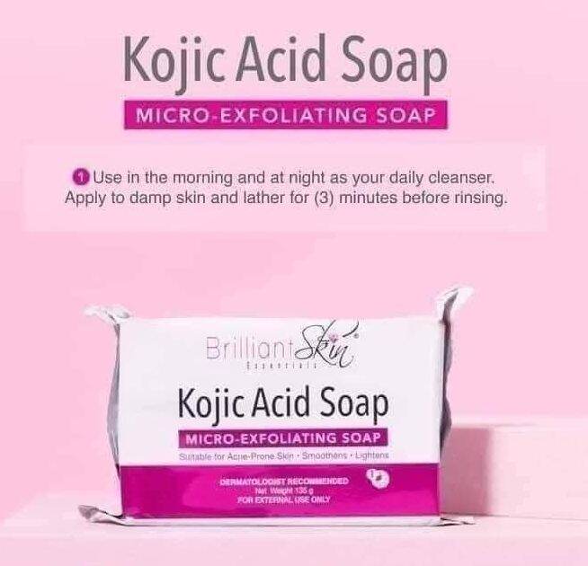 Brilliant Skin Kojic Acid Soap Micro Exfoliating Soap / Brilliant Kojic
