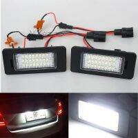 24-SMD ไฟ Led หมายเลขป้ายทะเบียนรถ2ชิ้นสำหรับ Skoda/Rapid/สำหรับเยติ/สำหรับ Octavia 3/สำหรับ B6ชั้นเยี่ยม/สำหรับ Fabia ไม่มีข้อผิดพลาด