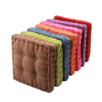 Tatami Seat Thicken Elastic Chair Cushion Solid Color Seat Cushion Square Floor Cushion for Home Office Chair