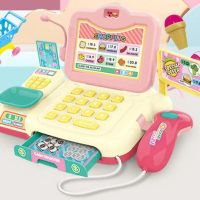 Pretend Cash Register Pretend Play Calculator Cash Register Toy Children Grocery Store Playset With Lights And Sounds Kids Gifts