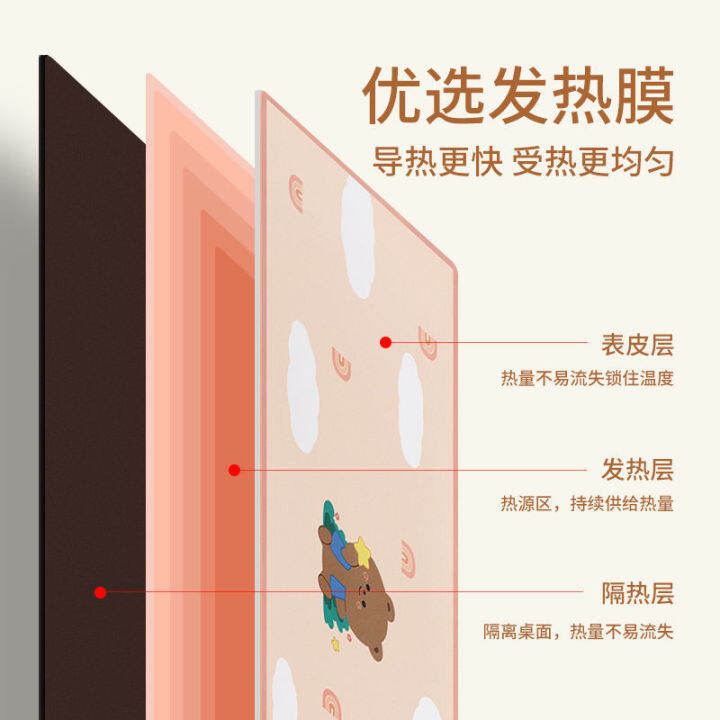bubm-แผ่นรองโต๊ะสำนักงานทำความร้อนแผ่นรองเมาส์ขนาดใหญ่สุดน่ารักนักเรียนหญิงหอพักการเรียนรู้ผ้าปูโต๊ะกันน้ำ-pvc2023