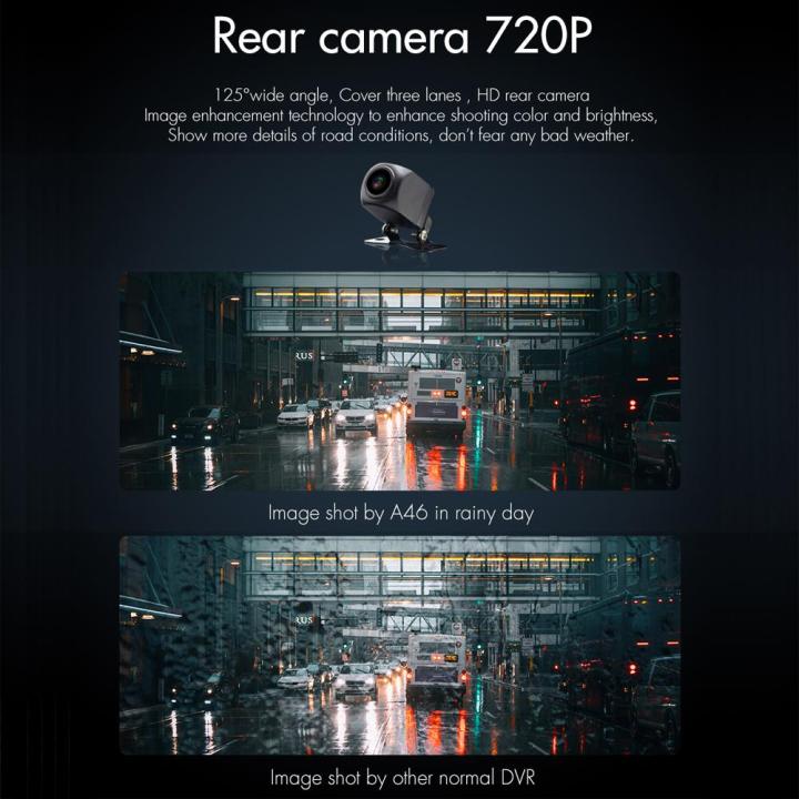 รถขับรถที่บันทึก-dvr-hd-หน้าจอสัมผัสมุมกว้างเครื่องบันทึกวีดีโอ-dual-เลนส์-g-sensor-กระจกมองหลังกล้องวิดีโอกล้องติดรถยนต์-dvrs
