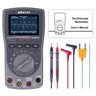 KKmoon Oscilloscope Intelligent Digital Storage Scopemeter 2-in-1 Digital 40MHz 200Msps/S One Key Auto OSC 6000 Counts True RMS Multimeter DMM AC/DC Voltage Current Resistance Capacitance Frequency Meter