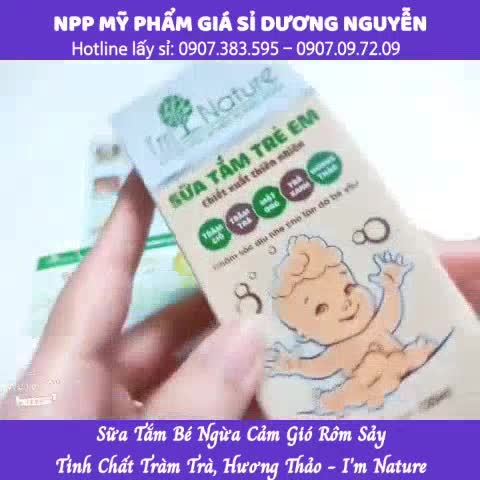 Quà sữa tắm ngừa rôm sảy cảm gió cho bé i m nature 120ml - ảnh sản phẩm 1