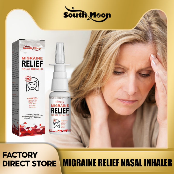 South Moon Migraine Relief Nasal Inhaler Headache Relief Nasal Spray ...