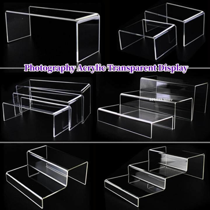 Acrylic Transparent Multilayer Ladder Stair Display Stand Shoes Bag ...