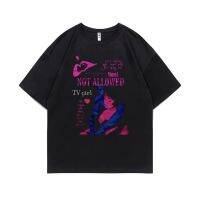 Hot Sale New Singer Tv Girl Not Allowed Print Tshirt Men Women Fashion Casual Loose Oversized T-shirts Mens Vintage Streetwear 4XL 5XL 6XL