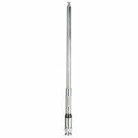 118-136MHZ Airband High Gains BNC Interface Radio Receiver escopic Long Rod Stainless Steel Office Intercom Antenna Foldable