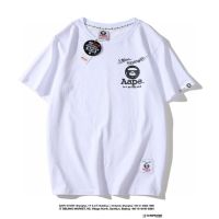 Aape  Trademark+Brand  เสื้อแขนสั้น ผ้าฝ้ายแท้ 100% พิมพ์ลายตัวอักษร 22ss สไตล์ญี่ปุ่น