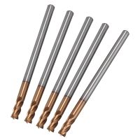 5PCS 3mm Solid Carbide Endmills Endmill D3X8XD4X50L 4Flute Side Milling Slotting Profiling Face Mill Standard Length