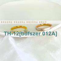 bdfszer 012A [Titanium steel does not fade] Clean version of white mother-of-pearl shell clean face ins pure desire style simple girlfriends couple ring