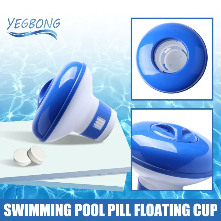YEGBONG Swimming Pool Chemical Floater Chlorine Bromine Tablets