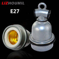 LIZHOUMIL ตัวยึดโคมไฟวินเทจอลูมิเนียม E27เซรามิกความร้อนสกรูหลอดไฟฐานซ็อกเก็ตไฟเพดานวินเทจอะแดปเตอร์