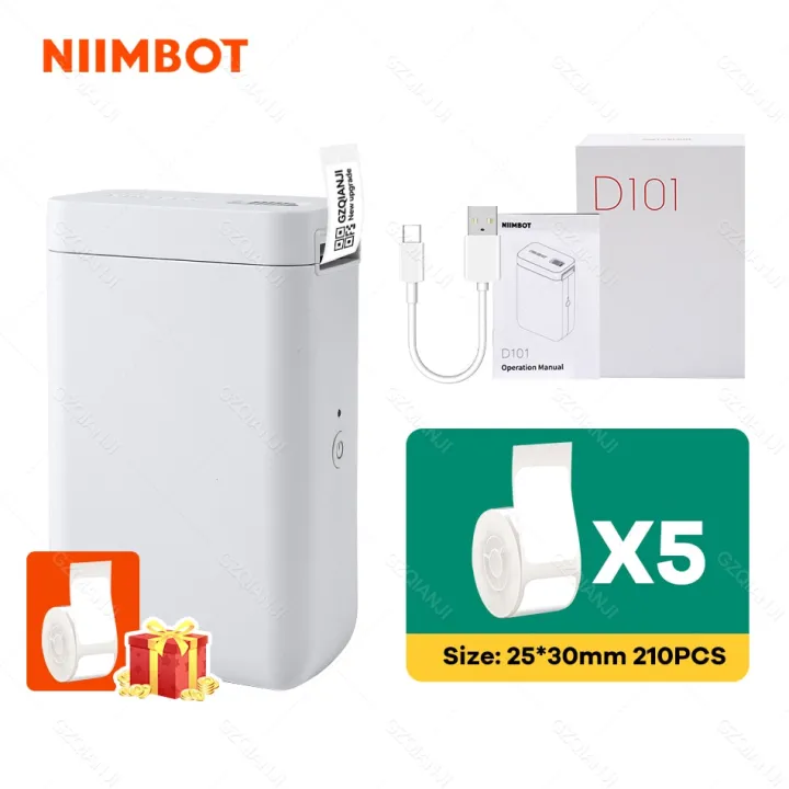 niimbot-เครื่องพิมพ์กระเป๋าแบบพกพาแบบไร้หมึกสำหรับโทรศัพท์มือถือเครื่องมินิพร้อมกระดาษเครื่องพิมพ์เครื่องพิมพ์ฉลากฉลากความร้อน-d11บวกกับ-d101