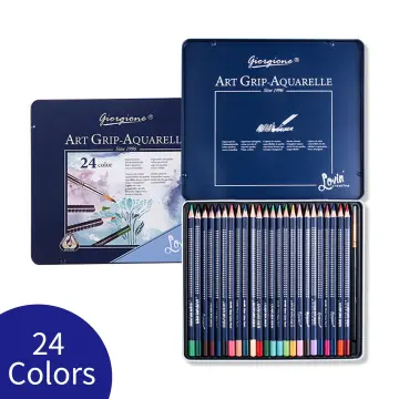 72 Watercolor Pencil in Tin Box Water-Soluble Drawing Color Pencil