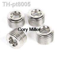 ♟♦  Air Pipe Fittings 3/8 quot; PT Thread Hex Socket Metal Plugs Caps