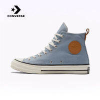 คอนเวิร์ส (Converse) รุ่น CHUCK 70 รองเท้าผ้าใบสีเดนิมแบบสูงสไตล์คลาสสิกสำหรับผู้ชายและผู้หญิง รุ่น Unisex Vintage High-Top Casual Shoes A05272C