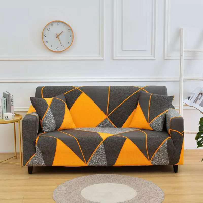 Solid Color Sofa Cover Simple Elastic Printing Non Slip High Quality Full Package Furniture Protector
