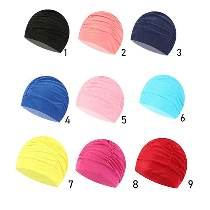 cw-1pc-new-turban-diving-hat-adults-caps-men-hair-pool-bathing-hats-ear-elastic
