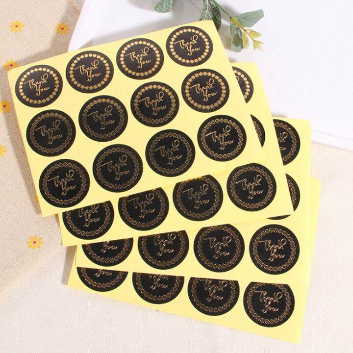 1200pcs-lot-thank-you-round-black-gold-star-ring-scrapbooking-labels-seal-sticker-diy-self-adhesive-gift-lables-stickers-stickers-labels