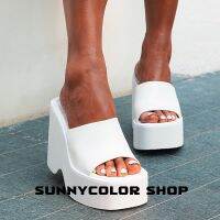 ◎►∏ SUNNYCOLOR รองเท้าส้นสูง 10 เซนติเมตร ขนาดใหญ่ แฟชั่นฤดูร้อน สําหรับผู้หญิง ไซซ์ 35-43 2023 ใหม่ B28G0KR