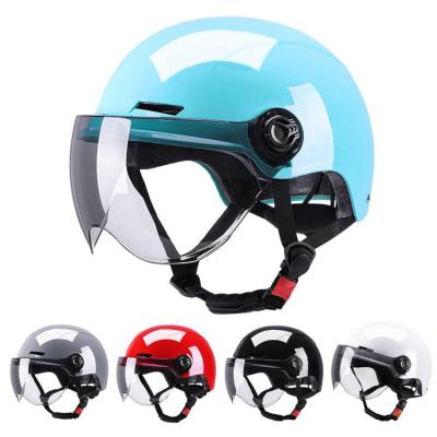 Electric Motorcycle Helmets Road Bicycle Cycling Helmets For Adults With Removable Goggle Breathable Comfort Motorcycle Helmets With Visor For Men Women well-liked