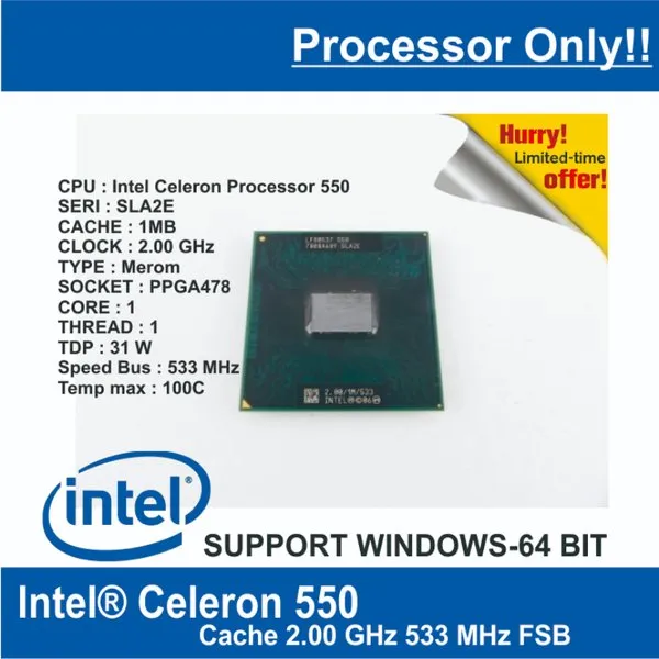 CPU-CLR-8 Processor Laptop Notebook Prosesor Intel Celeron Processor ...