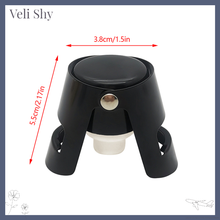 veli-shy-เครื่องหมวกแชมเปญไวน์304จุกแชมเปญสแตนเลส-ใหม่เครื่องถือจุกคอร์กแบบพกพาหมวกแชมเปญไวน์อัดลมไวน์