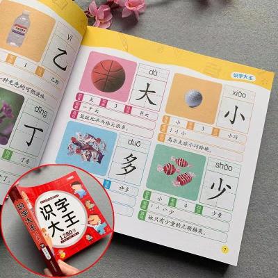 For Beginners 3-8 Years Old 2500 Words Chinese Books Picture Book Mandarin Chinese Childrens Books for Kids Early Learning Chinese Figure Literacy Book