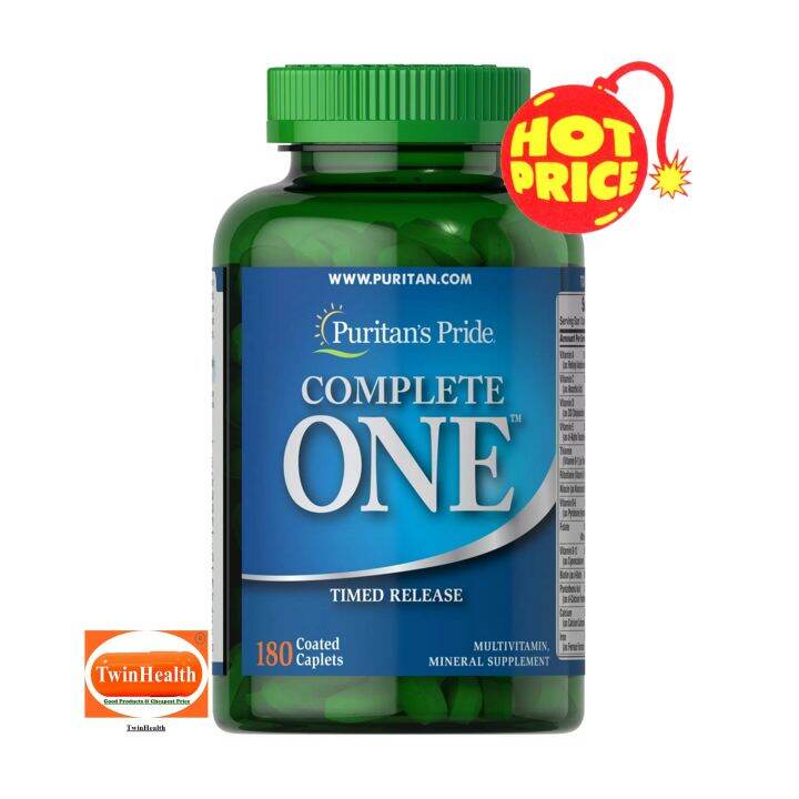 Puritan's Pride One™ Multivitamins Timed Release / 180 Caplets Lazada