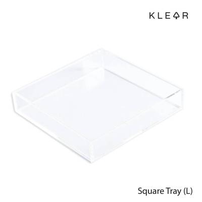 KlearObject Square Tray (L) ถาดอะคริลิคใส ถาดใส่ของ ถาดใส่อุปกรณ์ ถาดเอนกประสงค์ วางบนโต๊ะ ถาดใส่เครื่องสำอางค์